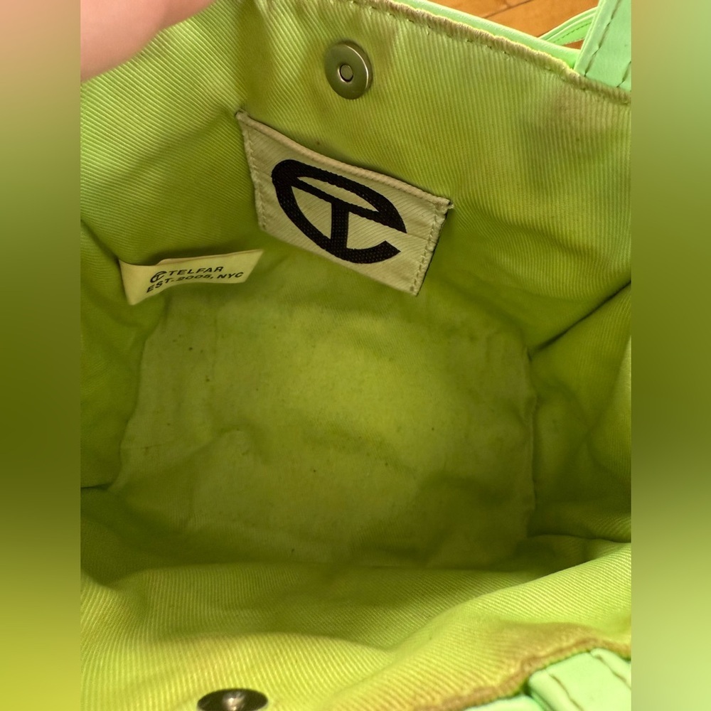 Telfar double mint‎ vegan leather small mini purse crossbody shoulder bag - Picture 8 of 11
